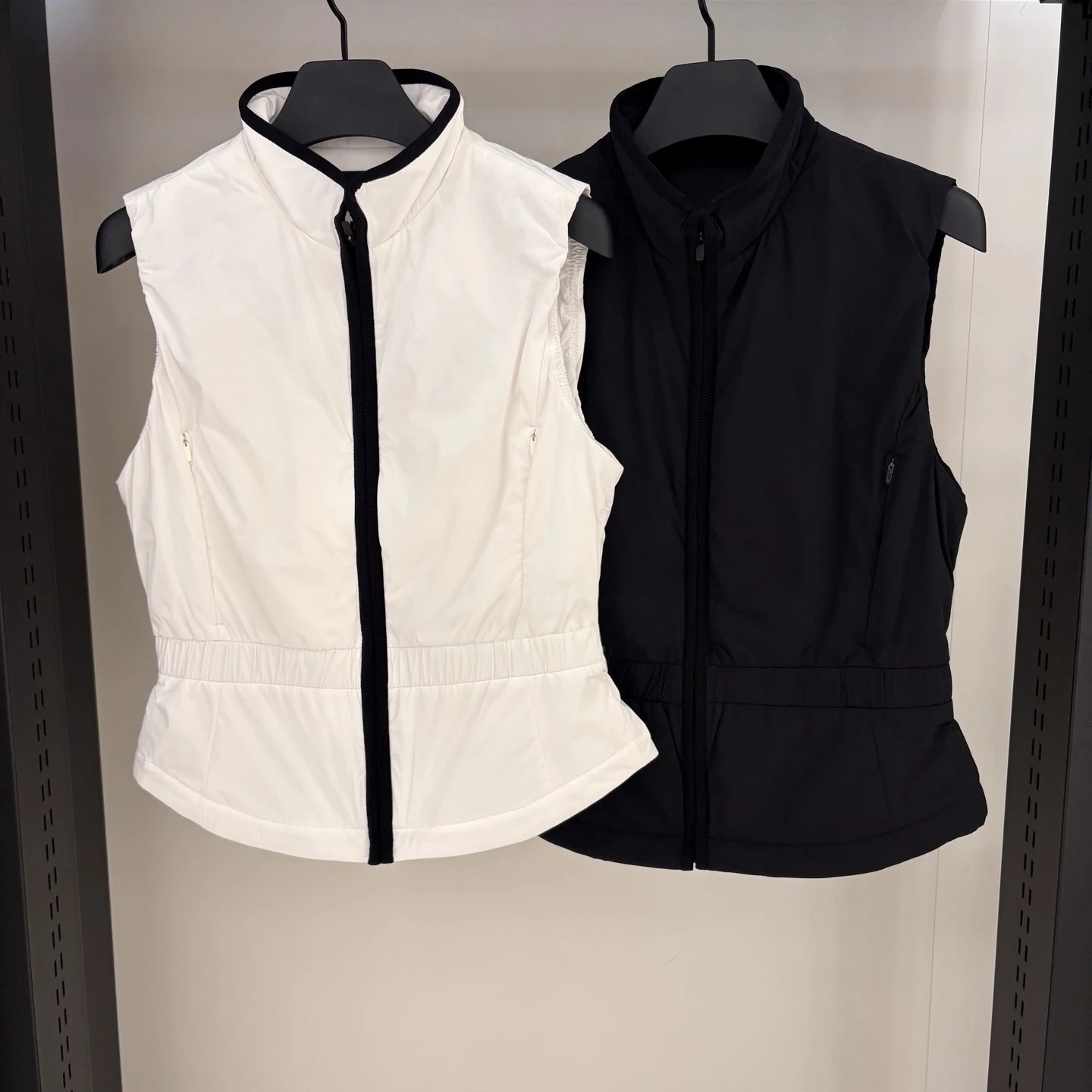 golf-clothing-women's-new-25-winter-sports-vest-warm-waist-padded-cotton-stand-up-collar-sleeveless-golf-jacket