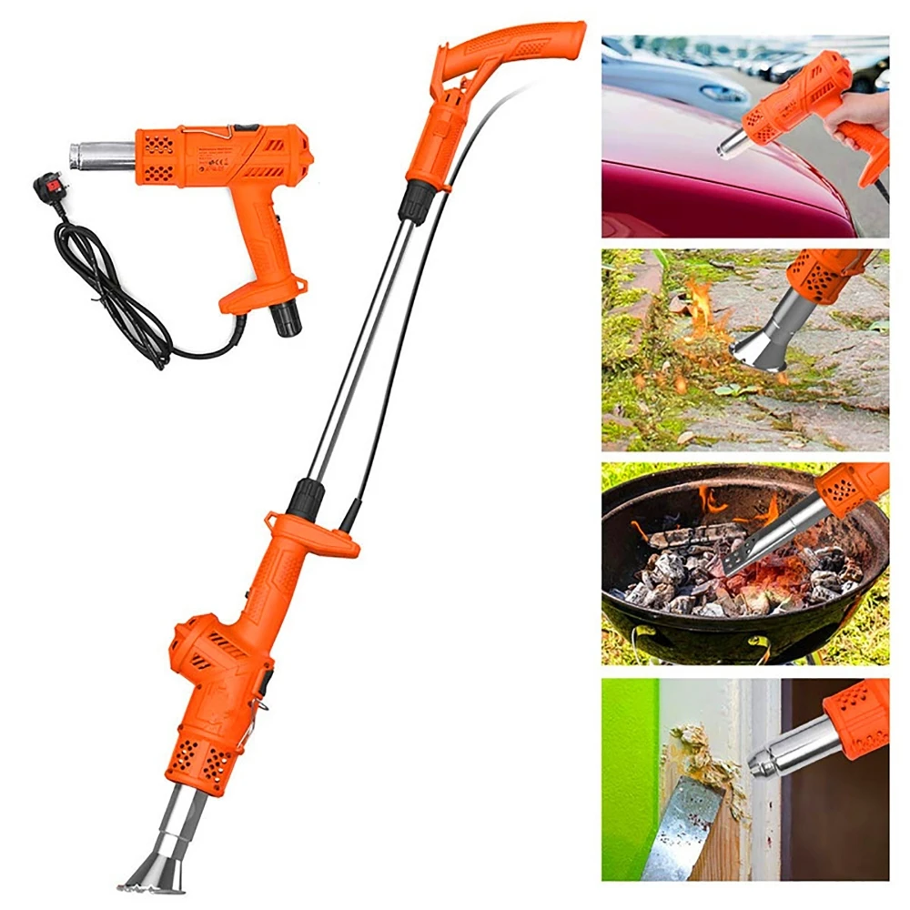 

2000W Electric Weeder Burner Hot Air Weed Torch Barbecue Lighter Electric Weeder Thermal Weeding Stick Kitchen BBQ Igniter Tool