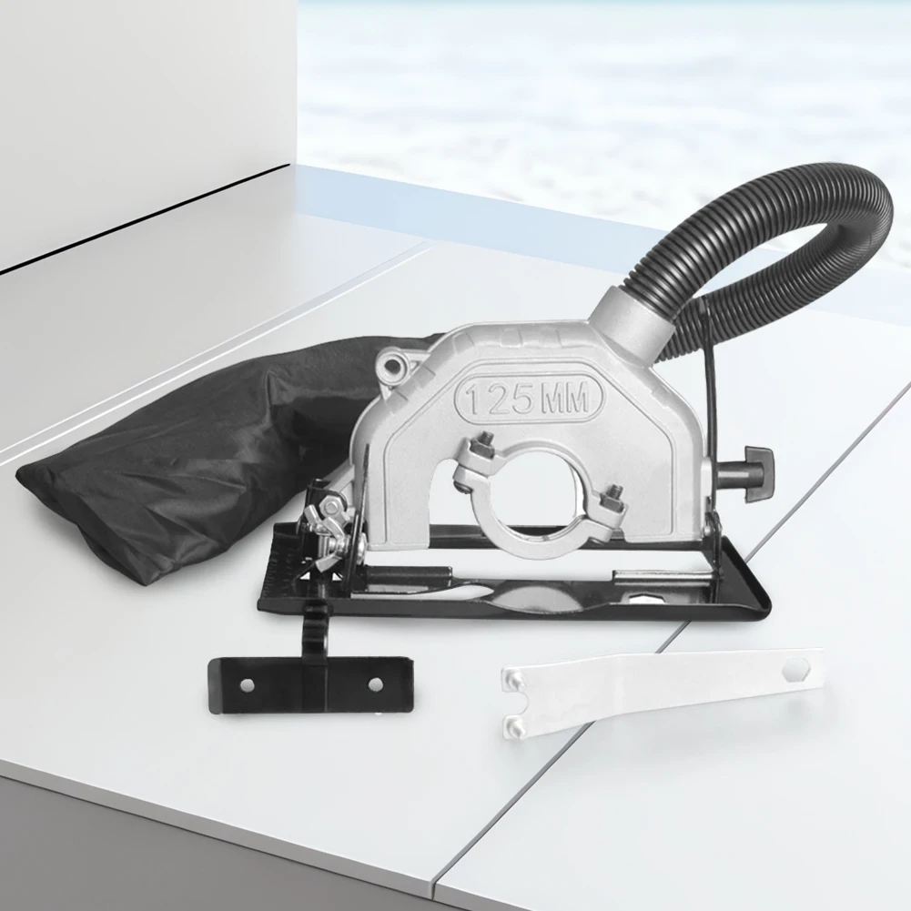 

Кронштейн угловой шлифовальной машины, регулируемый на 45 градусов, кронштейн для угловой шлифовальной машины для режущего станка, без пыли для угловой шлифовальной машины до 125 мм