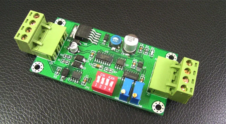 

2-channel 16-bit DA Conversion 485 Serial Data to 0~9.999V Output Supports MODBUS-RTU Protocol