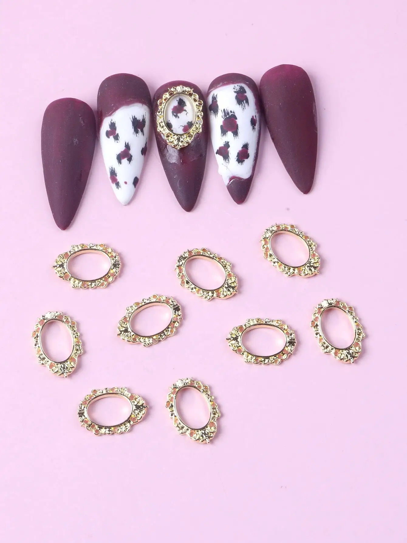 

TSZS 10Pcs Metal Nail Art Decoration Diy Nail Charms Nail Gems Nail Supplies Nails