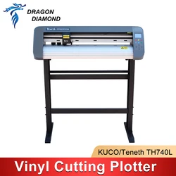 Vinyl Sticker Plotter Cutting Machine Kuco Teneth TH740L Desktop Contour Cutter Plotter 730Mm Plotter Carriage Frame Device