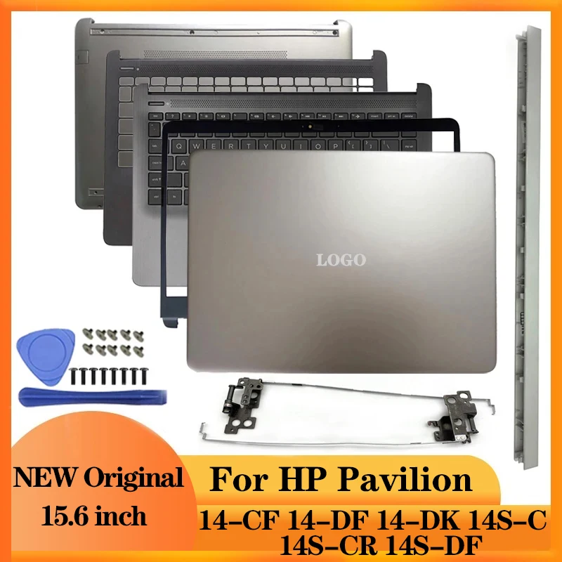 

Новая задняя крышка ЖК-дисплея для ноутбуков HP 14-CF/DF/DK/передняя рамка/петли/Упор для рук/нижний чехол L24469-001 L24465-001 L24818-001 L24475-001