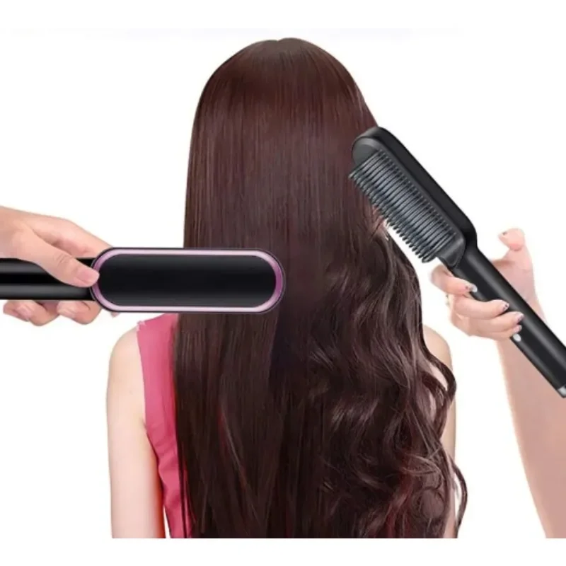 

Mini Hair Straightening Hot Comb Top Selling Custom Hair Styling Tool Hair Brush Straightener Comb