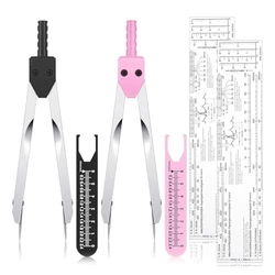 EKG Calipers And EKG Ruler Set ECG Calipers Drafting Electrocardiogram Divider ECG Calipers Measuring Tool For Nursing Durable