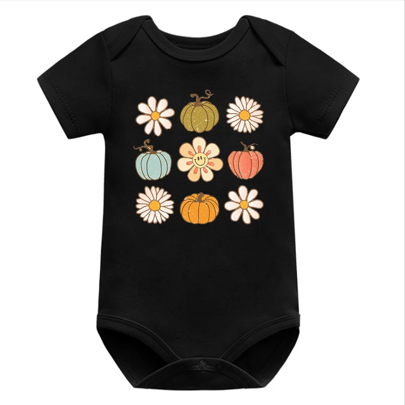 

Cute Autumn Baby Girl Clothes Little Pumpkin Kids Tee Girls Thanksgiving Bodysuit 7-12m Baby Girl Clothes Newborn