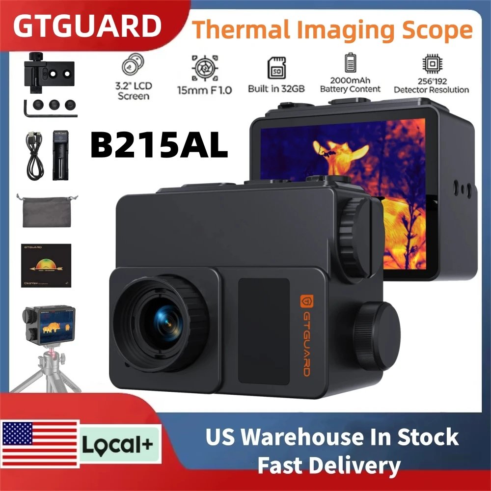 

Тепловизионный прицел GTGUARD ClearView B215AL с разрешением 256*192 HD, 8-кратным цифровым зумом и функцией ночного видения, в наличии в США.