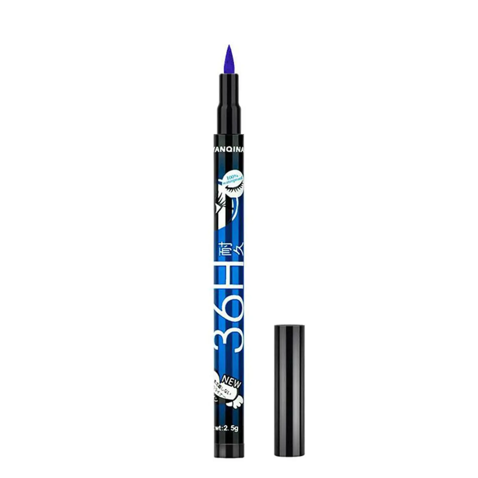 Wodoodporny eyeliner w płynie z wysuwanym mechanizmem, kolorowy eyeliner, długotrwały pisak, długi ołówek, szybkoschnący, odporny na rozmazywanie, gładki eyeliner Cre X7A1