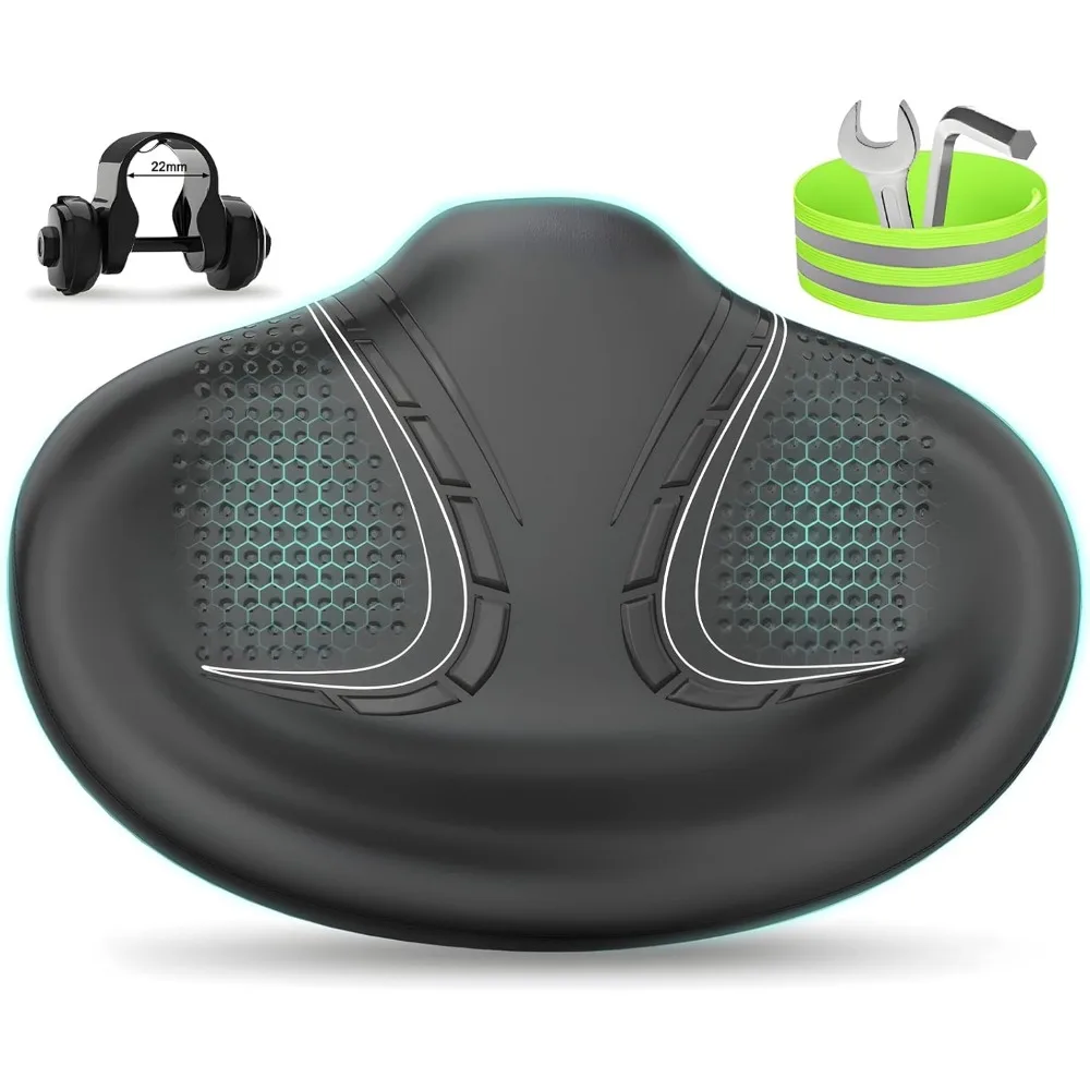 

Новое большое велосипедное сиденье без носа, широкое велосипедное седло, новая конструкция спинки для электрического велосипеда, подходит для большинства велотренажеров или дорог