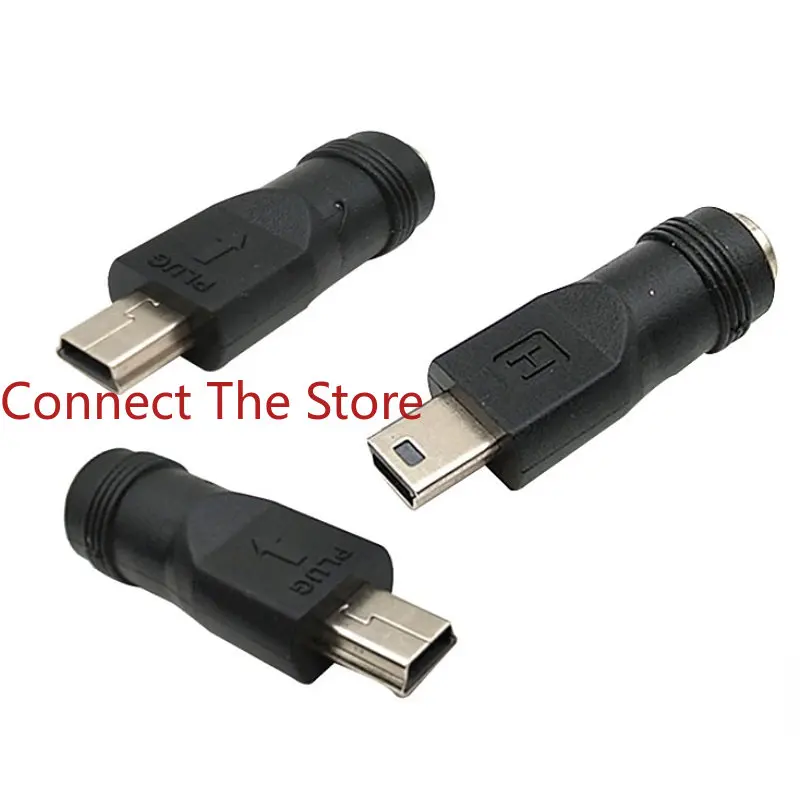 10PCS DC5521 Female To MINI USB Male Laptop Plug 2.1  UDB