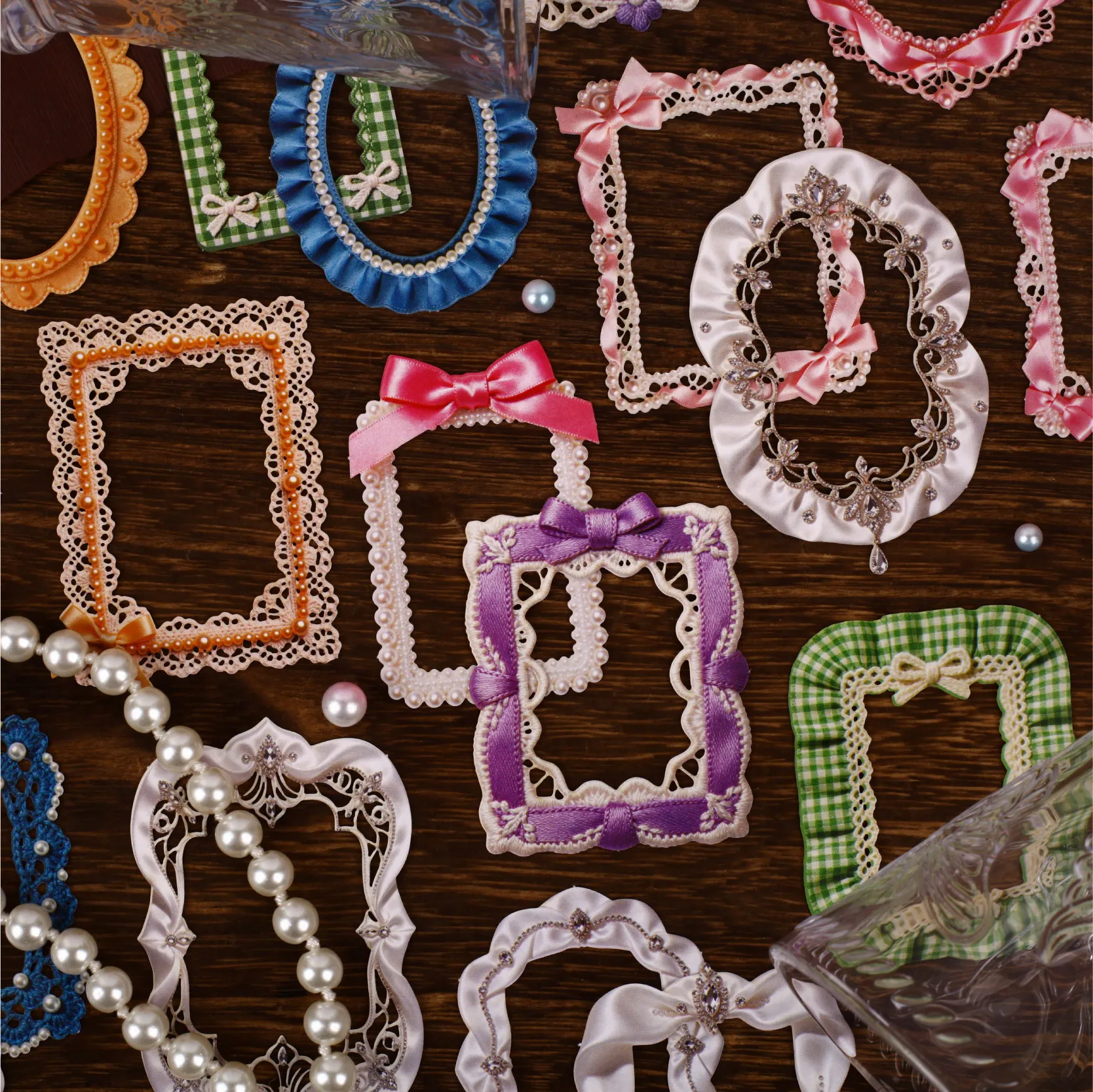 Papercraft Supply Ribbon - 1 упаковка/8 шт. винтажных наклеек с