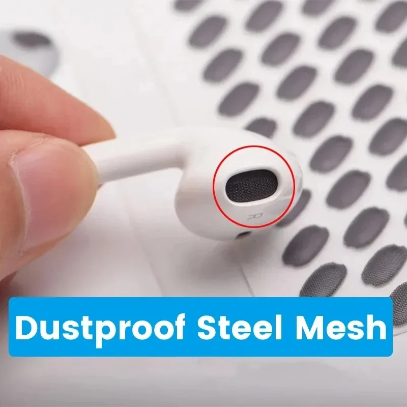 Headhone Port Dust Proof Mesh for Apple AirPods 1 2 Earphone Replaceable Adhesive Soft Net Anti Dust Sticker Cleaning Tools