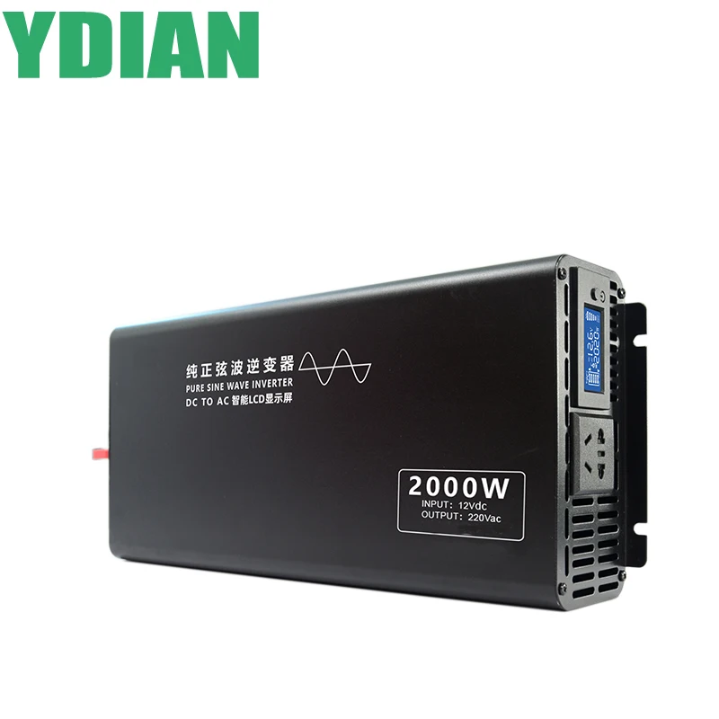 

Household LCD 12V, 24V, 36V, 48V, 60V, 72V, 84V, DC to AC 100V, 110V, 120V, 220V, 230V, 240V, input 2000W pure sine wave inverte