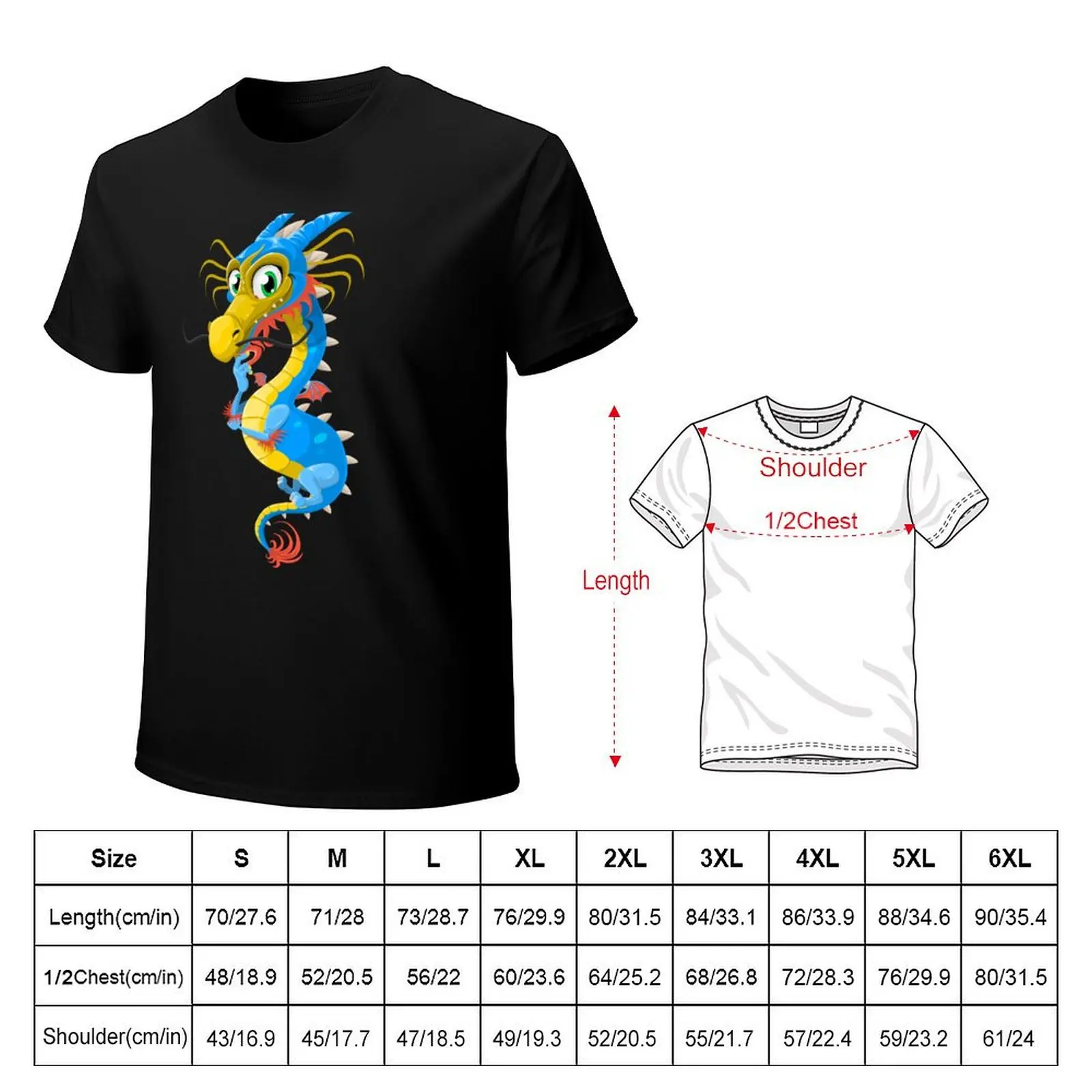 Thoughtful Floating Dragon T-Shirt t shirts for man graphic funny T-Shirt