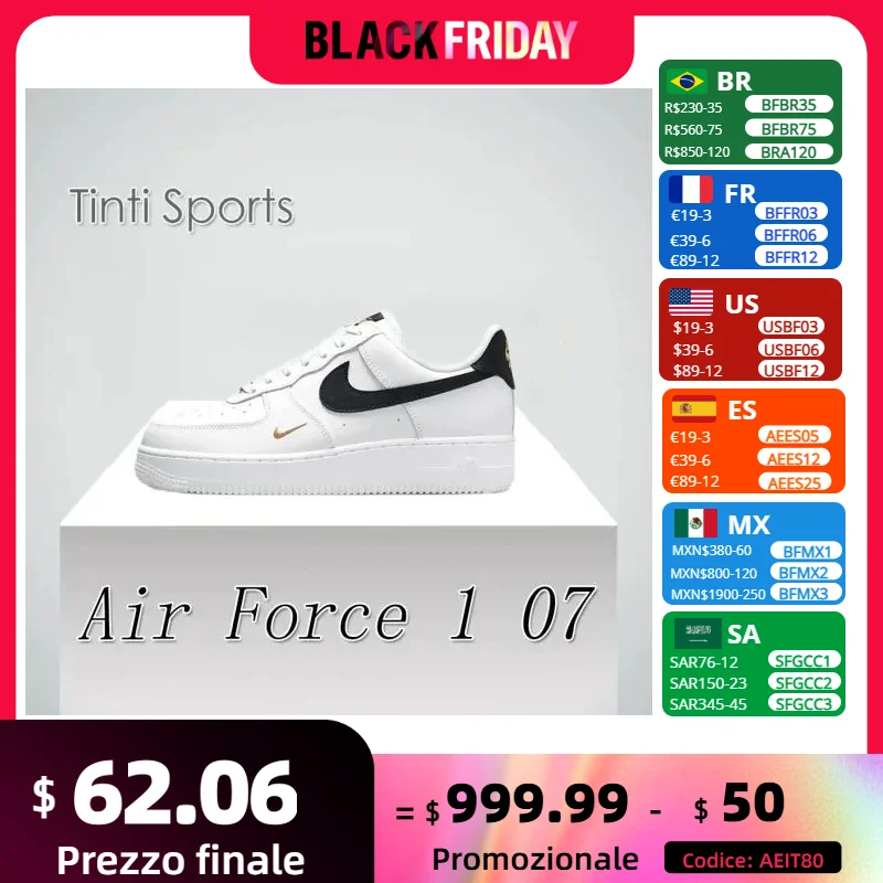 Nike New Arrival Air Force 1 07 Low shoes men and women nike Sneakers Trendy Fashion shoes