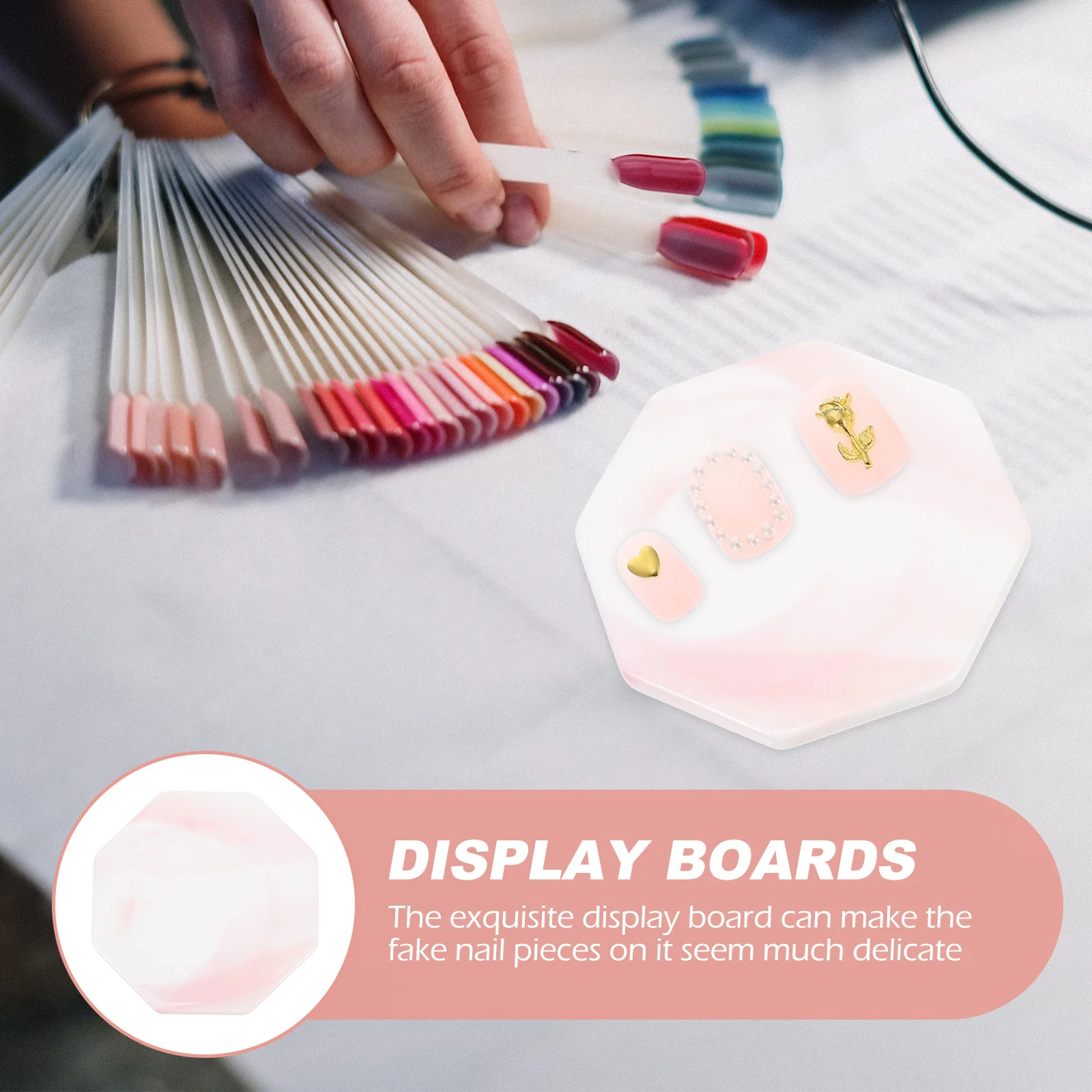 

Nail Art Display Boards Manicure Racks Tray Displaying Tools Showing Stands