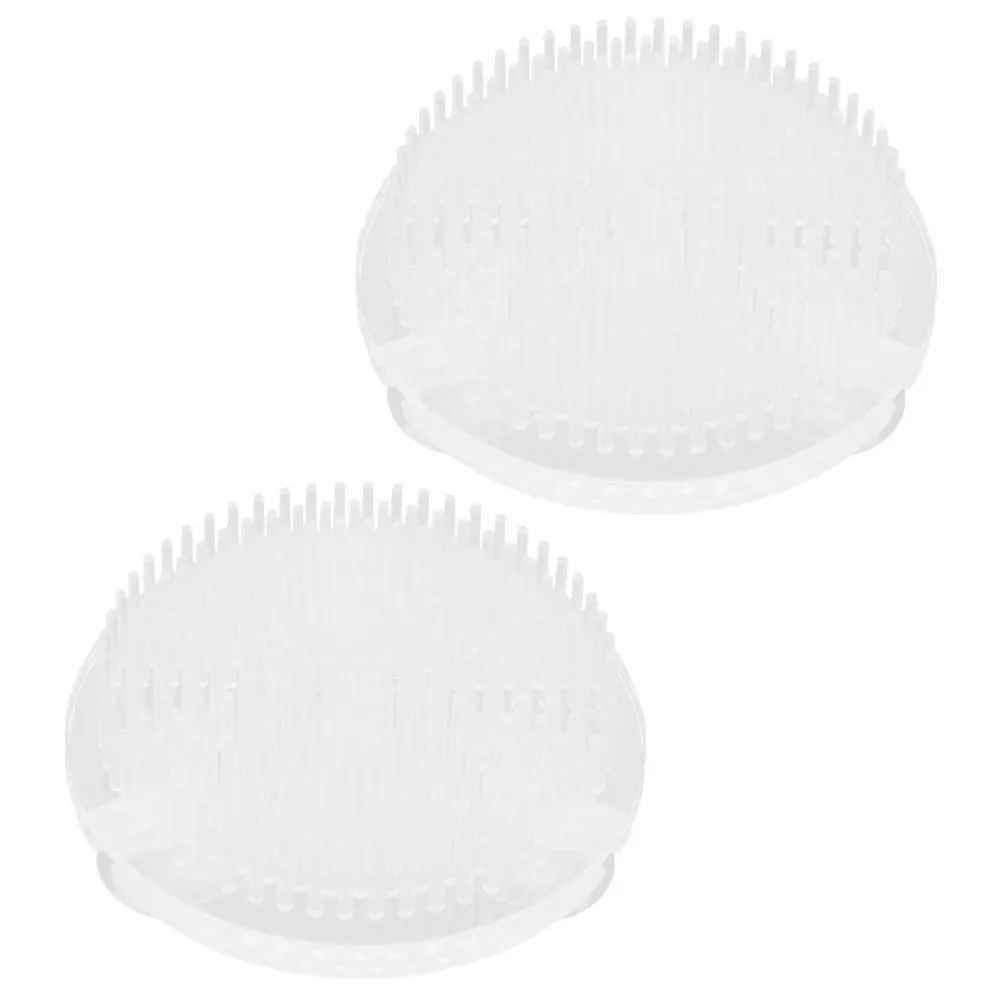 

2 Pcs Flower Arrangizer Base Floral Arranging Frogs Holder Pin Holders Clear Plastic for Arrangements