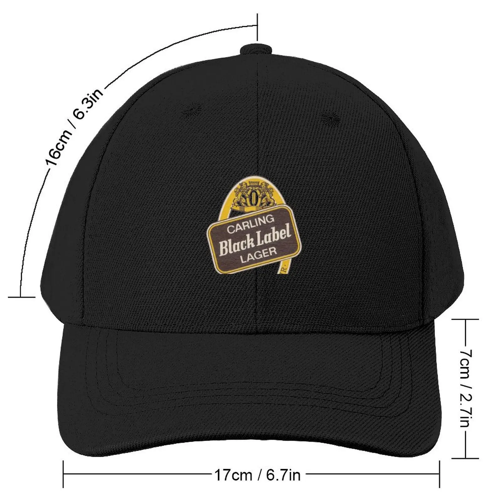 Premium Lager From Carling Black Label Essential T-Shirt Baseball Cap Mountaineering |-F-| Women's Men's