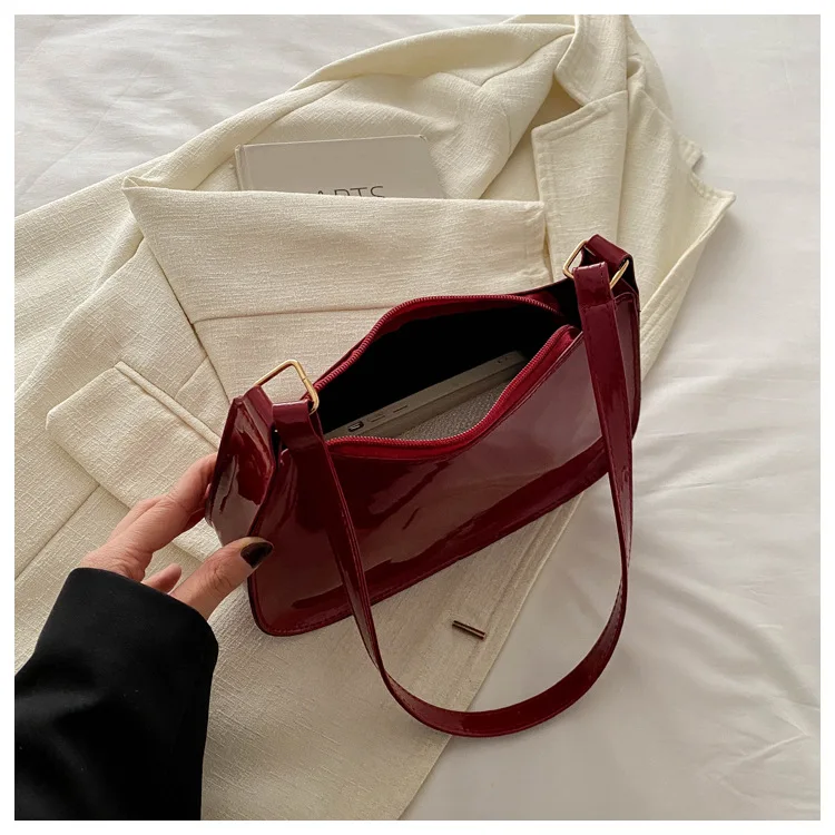 Neue, schlichte, lässige Damen-Unterarmtasche, ausländische Textur, kleine quadratische Handtasche, modische, vielseitige Umhängetasche für Pendler – Detail 27