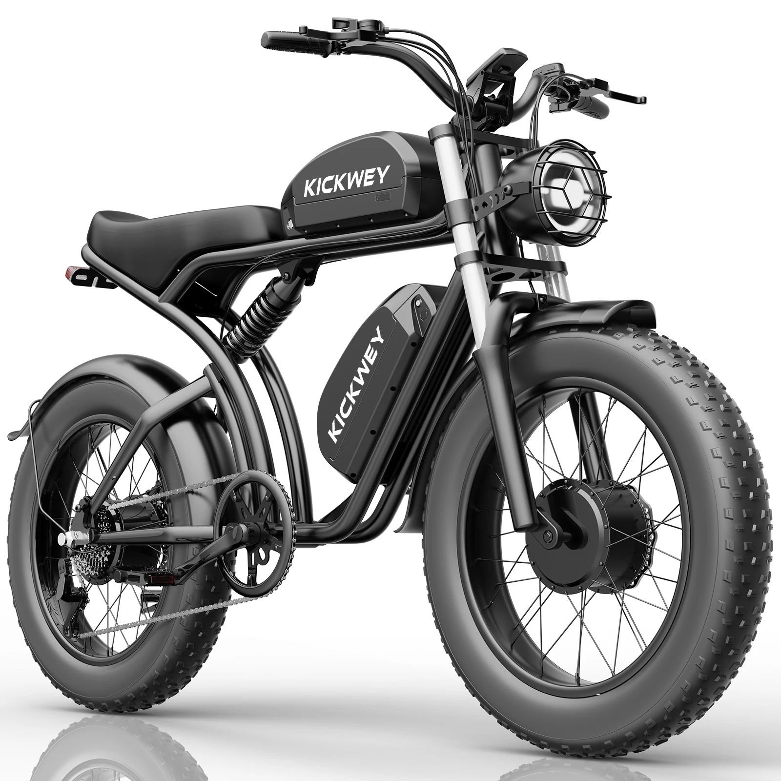 KICKWEY K7 Elektrofahrrad für Erwachsene, 1500 W Motor, E-Bike, 48 V, 23 Ah Batterie,