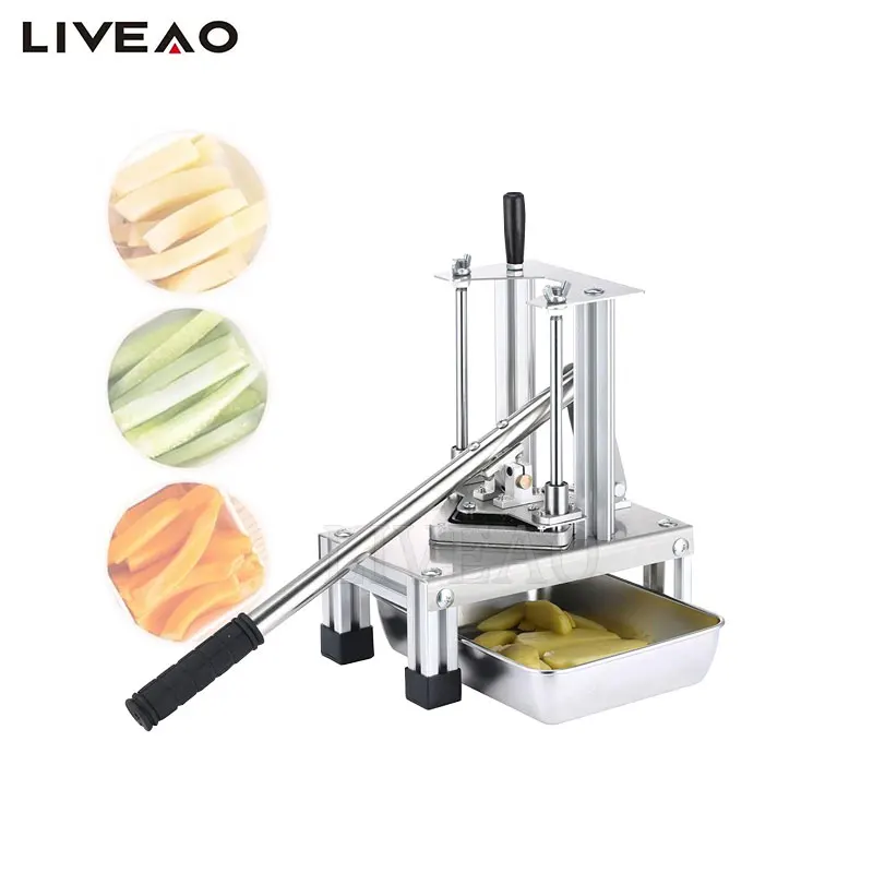 

Manual French Fries Cutting Machine Potato Slicer Chip Cutter Vegetable Fruit Cutter Kitchen Tool