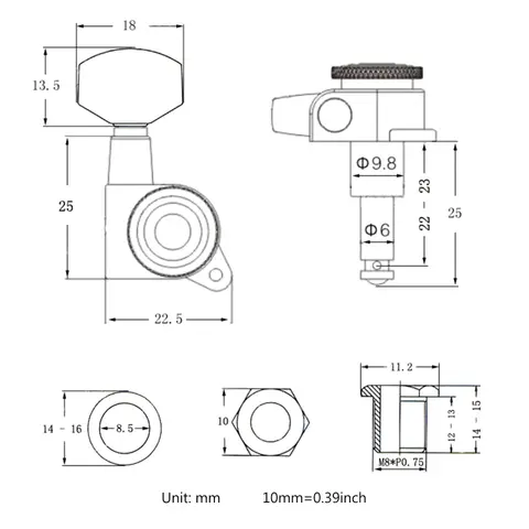 10 best sales låsande stämskruvar gitarr - №8