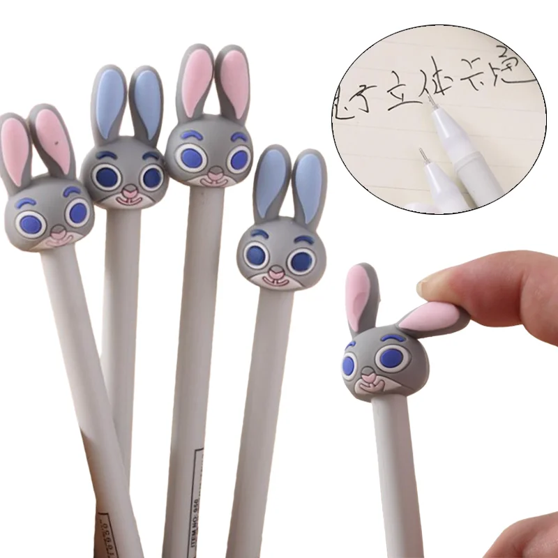 

Zootopia Judy Gel Pen Kawaii 0.5mm Black Ballpoint Pens Cartoon Student Writing Tools School Office Supplies Stationery Gifts