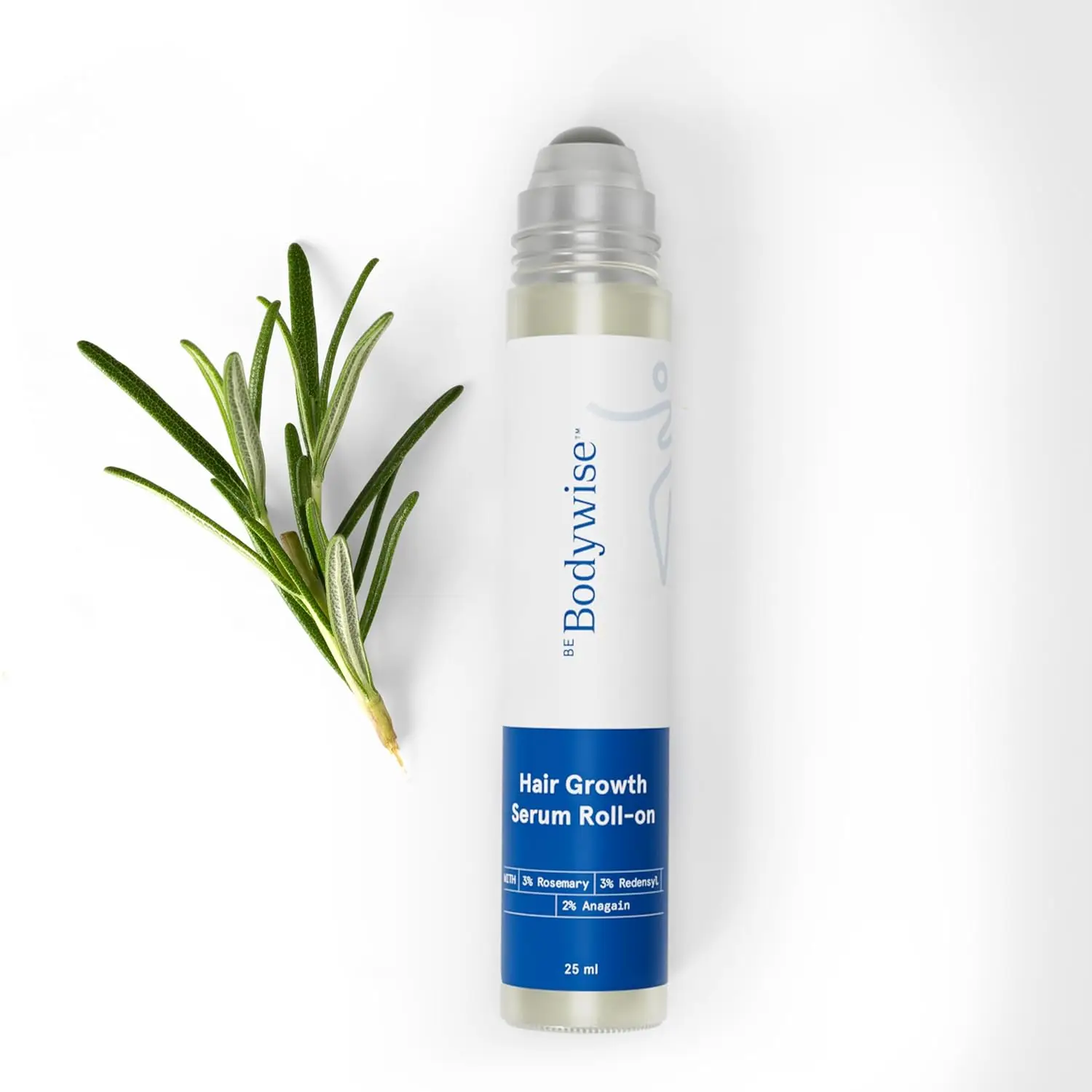 Be Bodywise Rosemary Hair Growth Serum Roll DHT-Blocking Scalp Serum Boosts Oxygen Flow, Reduces Hair Fall  Paraben/Sulfate-Free