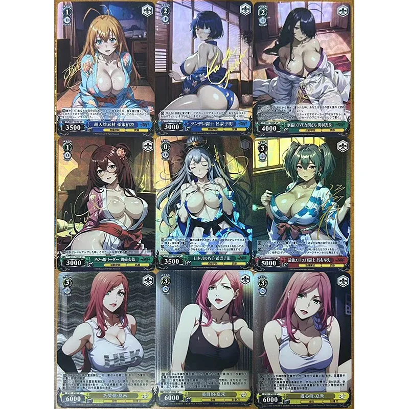 Anime Weiss Schwarz fai da te ACG Hinata Kafka Tifa Lockhart Rare Flash Card giochi per ragazzi Toy Card regalo di compleanno di natale