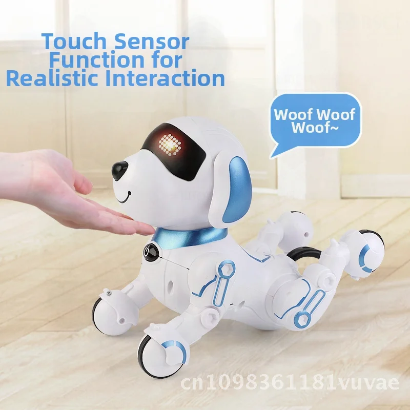 Jouet interactif pour animaux de compagnie, télécommande mécanique intelligente AI pour chien, avec caractéristiques de chant et de danse pour l'éducation précoce