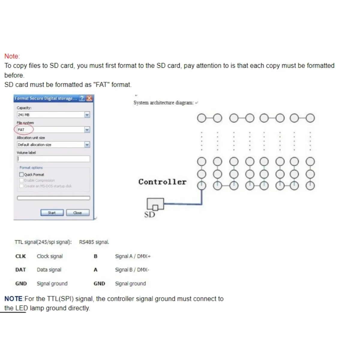 DC5V ~ 24V T1000S tarjeta SD controlador LED RGB Max 2048 píxeles para WS2815 LPD6803 SK6812IC WS2812B WS2811 módulo de luz de tira LED