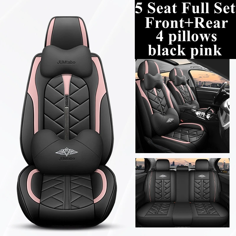 Front+Rear Car Seat Cover Set for Hyundai Sonata Genesis G80 G90 Grandeur HB20 Ix20 I20 I10 Matrix Rohens Tucson 2019 Veracruz