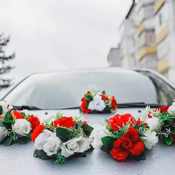 Porte-fleurs en mousse florale avec ventouse, centre de table de mariage, 5 pièces