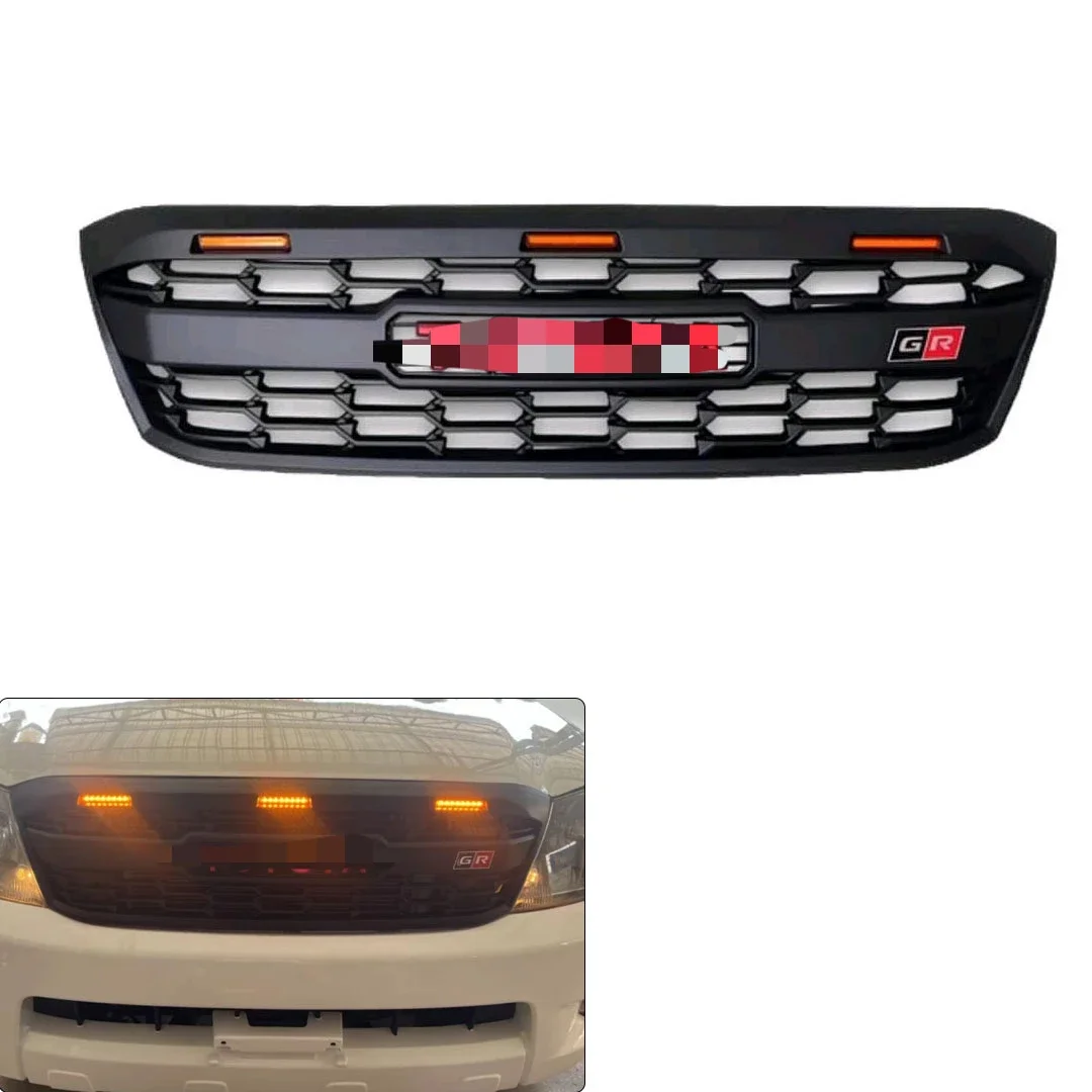 

GR Sport Style Black Front Grille With LED Lights For Toyota Hilux Vigo 2005-2010