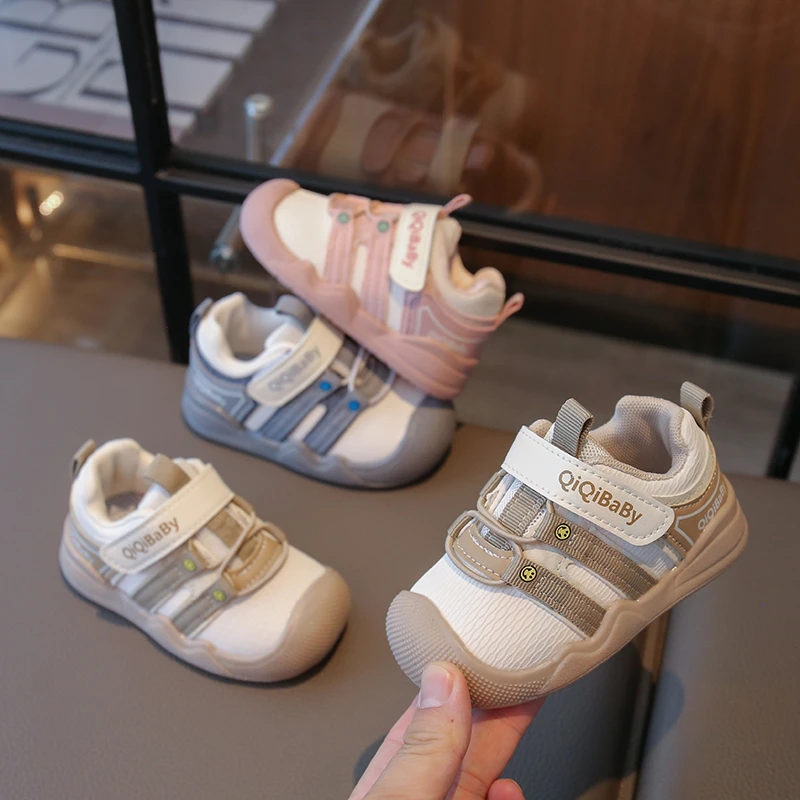 

Новая осенняя детская повседневная обувь для девочек и мальчиков, модная нескользящая универсальная простая прогулочная обувь в корейском стиле с мягкой подошвой, размеры 16-26