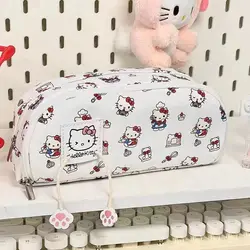 Hello Kitty Sanrio Cute Stationery Box Pochacco Cartoon High Beauty Cute Student borsa per penna di cancelleria multistrato di grande capacità