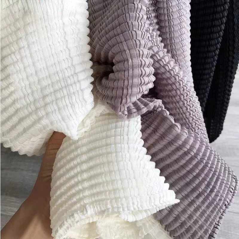Cardigan plissettato 2023 nuova estate manica lunga camicia sottile donna Crop top Vintage giacca moda coreana abbigliamento protezione solare
