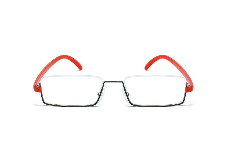 Metall Anti-Blau Licht Lesebrille Männer Halb Rahmen Brillen Männliche Brillen Mit Fall + 1,0 1,5 2,0 2,5 3,0 3,5 4,0 – Detail 4