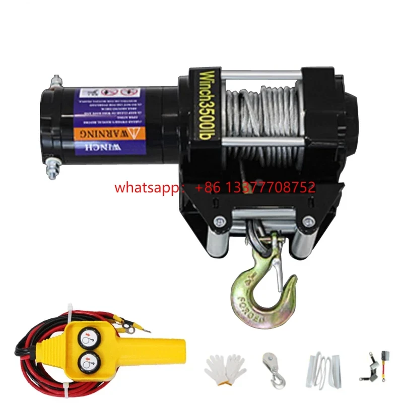 

Vehicle Self-rescue Off-road Winch 3500lb 3000lb 2000lb 12V 24V Off-road Vehicle Winch Electric Winch Traction for Vehicle Crane