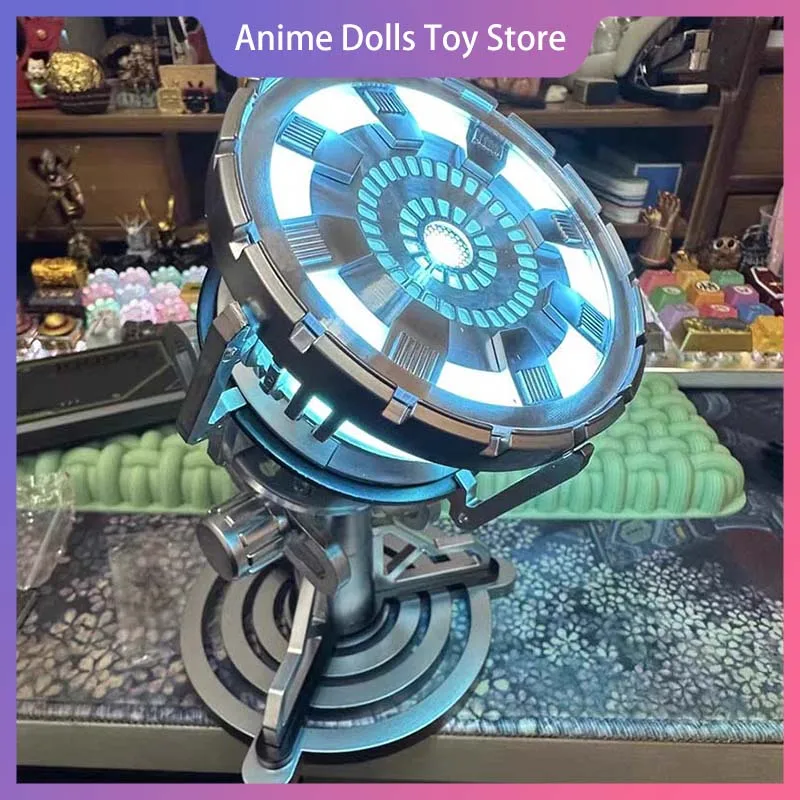 

Iron Man V3 Arc Reactor Mk3 Action Figure With LED Light HCMY Edition Alloy Modle Toy Room Desktop Decor Collection Adult Gift