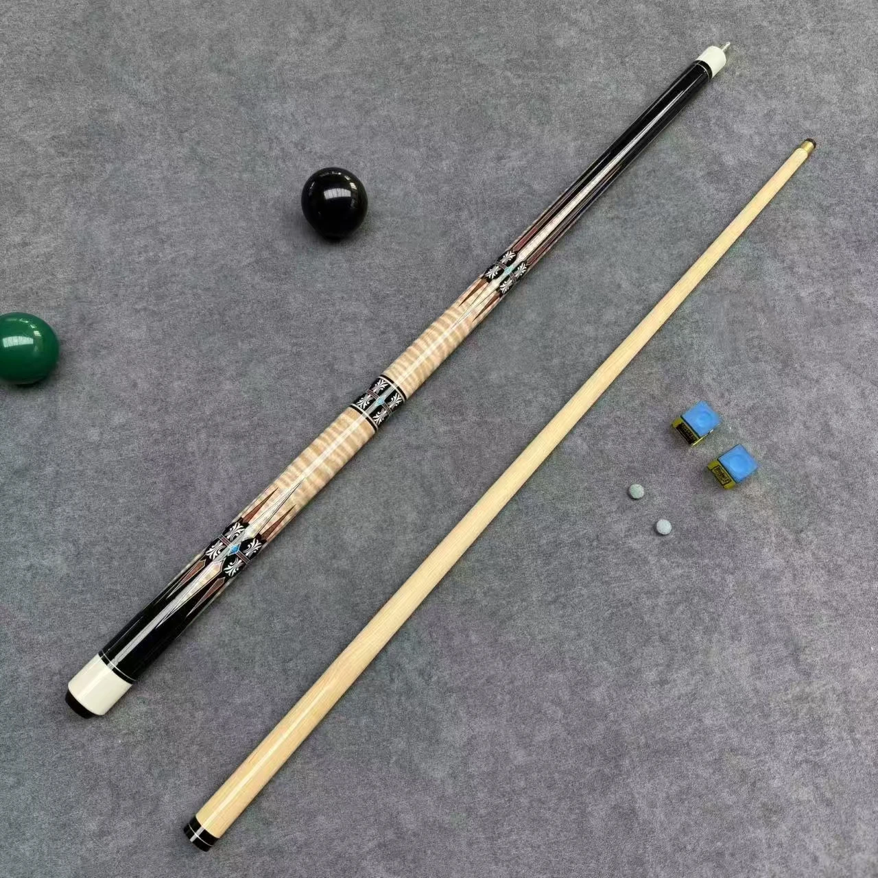 جودة عالية 10 مللي متر السنوكر والبلياردو جديلة الطباشير رياضي حصري خشب القيقب تجمع جديلة مع 13 مللي متر جودة عالية جديلة رئيس #5