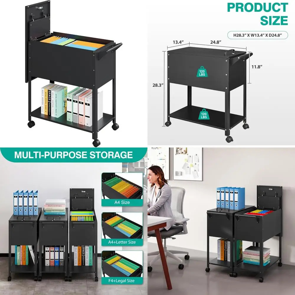 

Мобильная подвесная тележка-органайзер на колесиках с металлическим каркасом и прочными колесами для эффективных офисных решения для хранения