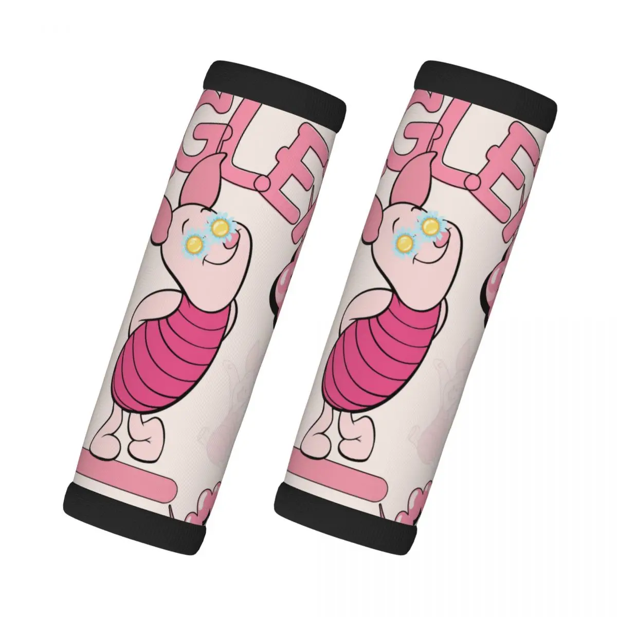 

Custom Piglets And Friends Luggage Handles Wrap Grips 2 Pcs Handle Grip For Travel Bag Luggage Suitcase Airplane Soft