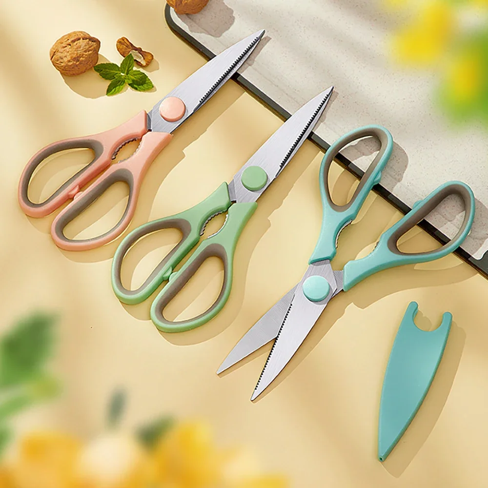 1PC Multi functional chicken bone scissors, stainless steel kitchen specific scissors, household sharp food scissors