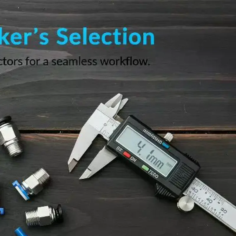 Heavy Duty 3D Printer Pneumatic Fitting 1Pc PC4-M6 PC4-M10 PC4-01 Straight Male Connector for Industrial 3D Printing