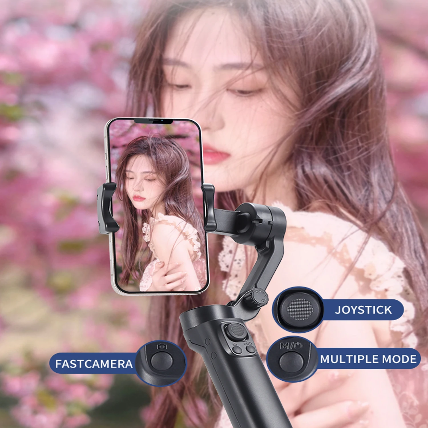 Portable handheld Gimbal stabilizer for Smartphone,gimbal handy for Android iPhone ,stabilizzatore for Video with Face Tracking