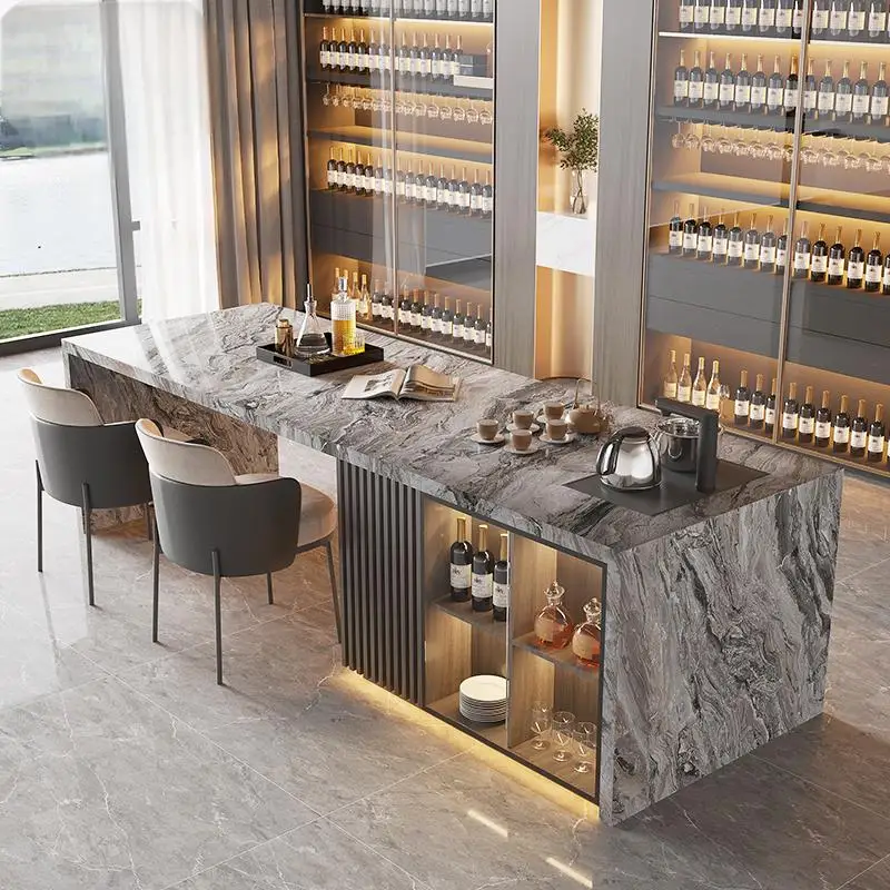 Any Size Custom Luxury Movable Marble Kitchen Island Dining Table Built In Sink 2 Tier Storage Cabinet Home Open Kitchen Cabinet