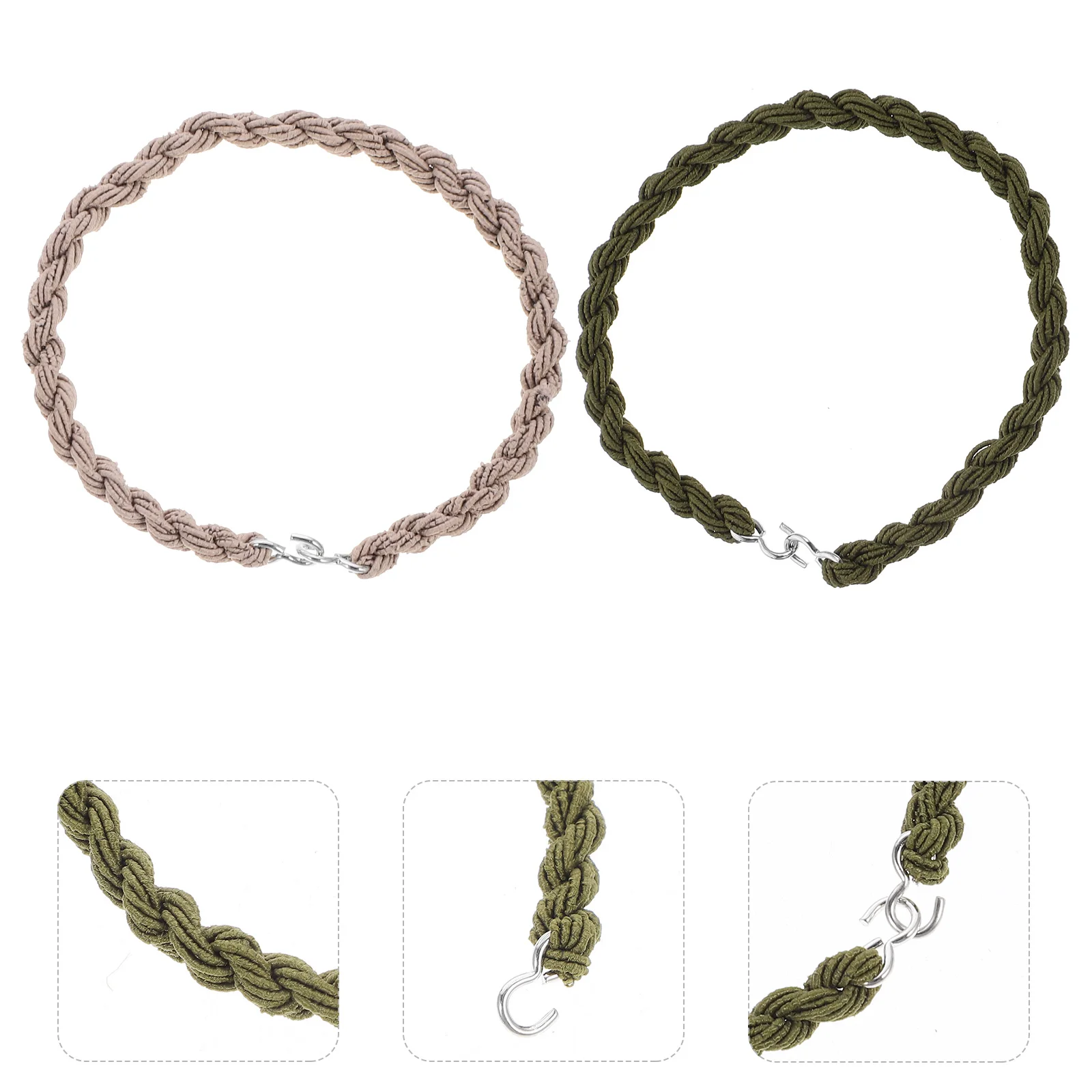 

6Pcs Elastic Boot Bands Black Green 10Pcs Pack Outdoor Straps Polyester Metal Hooks Portable Size Lightweight Accessories