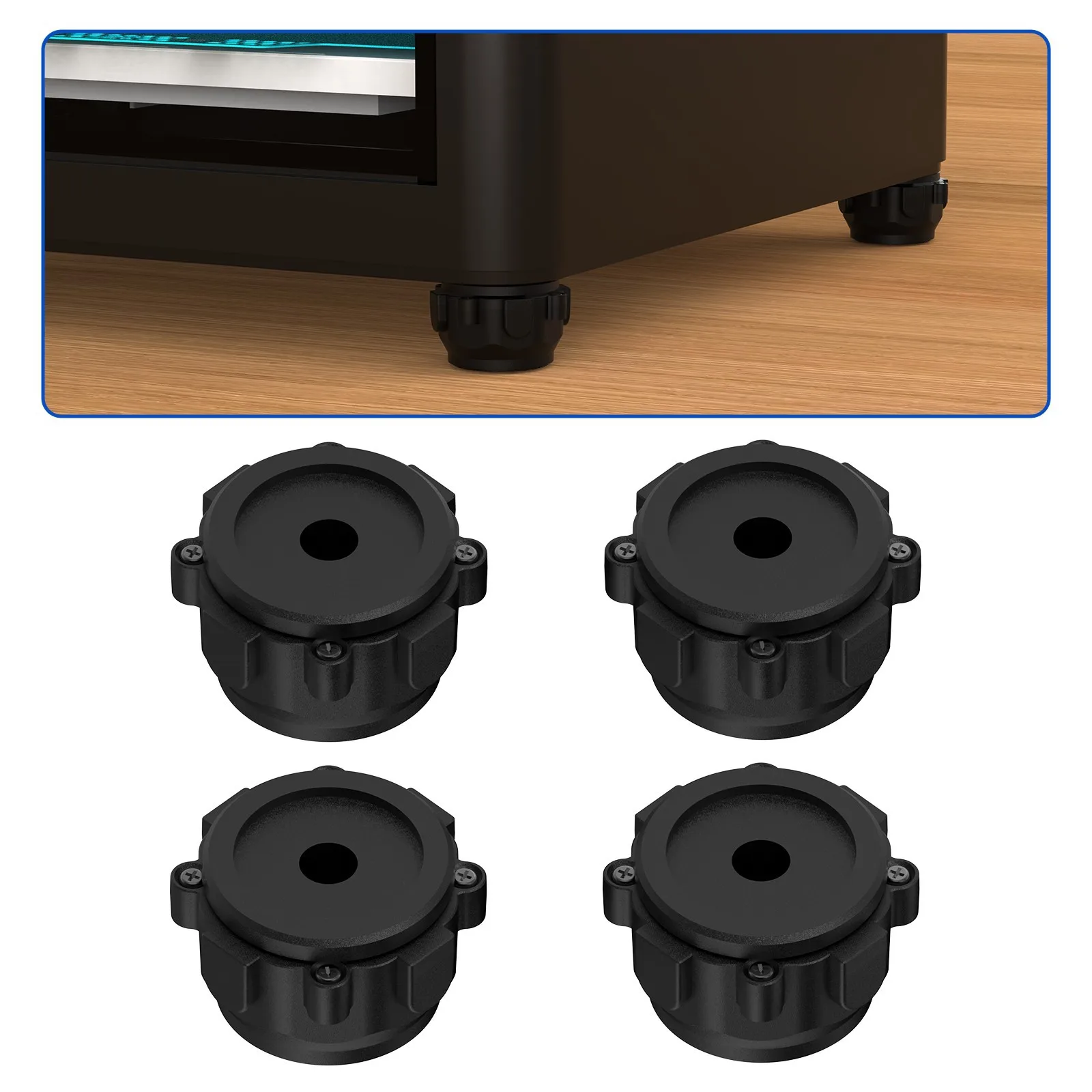 

4PCS Shock Absorbing Foot Pads for Creality For P2S P1S P1P X1C X1E For 3D Printers Improve Stability and Reduce Vibration