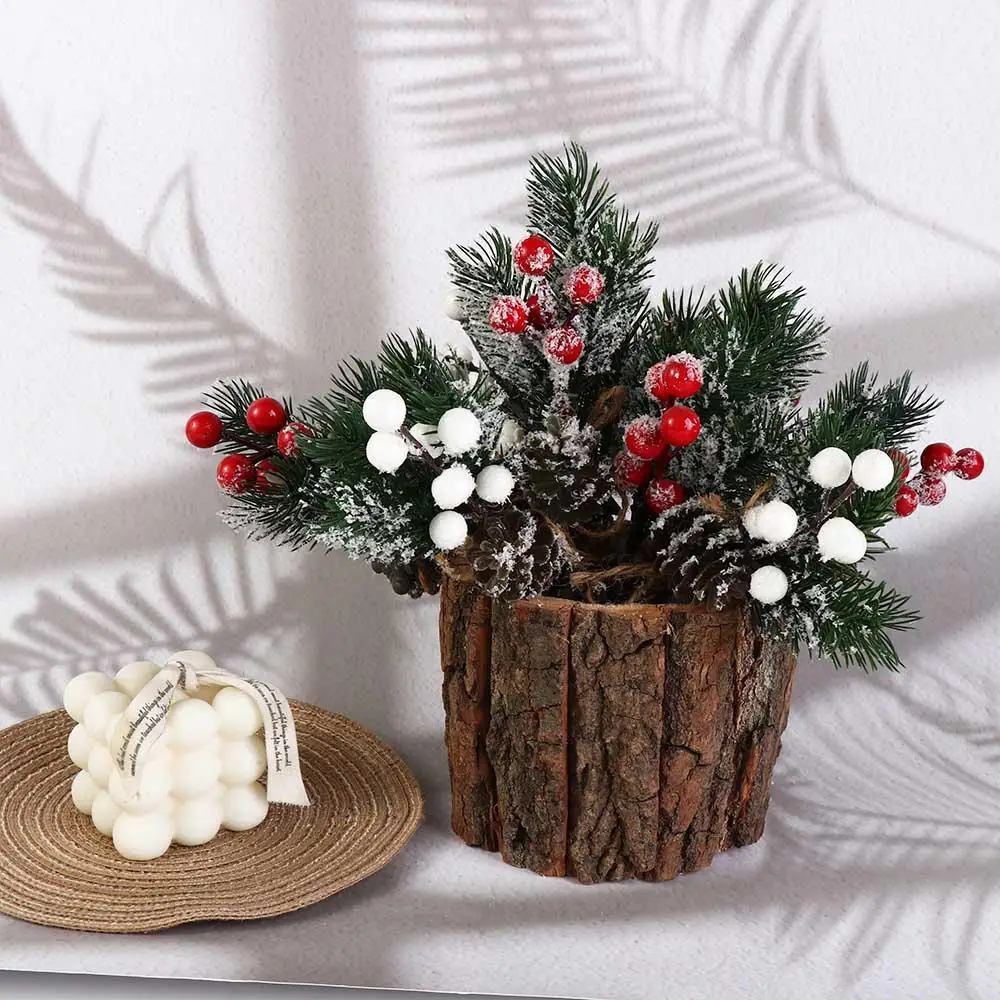 Stationery Storage Wooden Bark Pen Holder Multifunctional Minimalism Desktop Organizer Cosmetic Holder Stationery Box